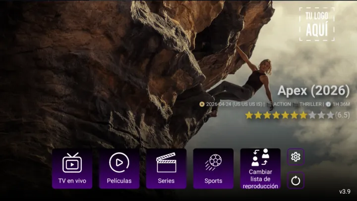 IPTV PRO: Rebranding App IBO (17 temas)